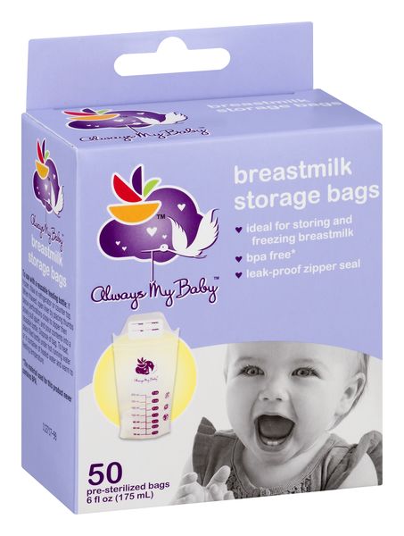 Lansinoh Breastmilk Storage Bags Pre-Sterilized - 50 ct box