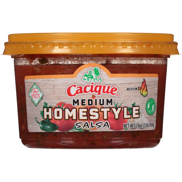 Cacique Homestyle Salsa Medium - 16 oz tub