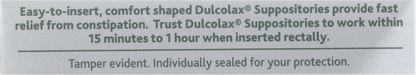 Dulcolax 10 Mg Laxative Suppositories, Comfort Shaped - 4 Ea 