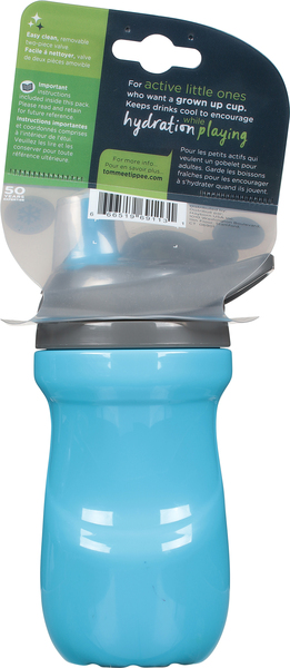 Tommee Tippee Insulated Sportee Toddler Water Bottle with Handle (9oz,  12m+, 2ct)