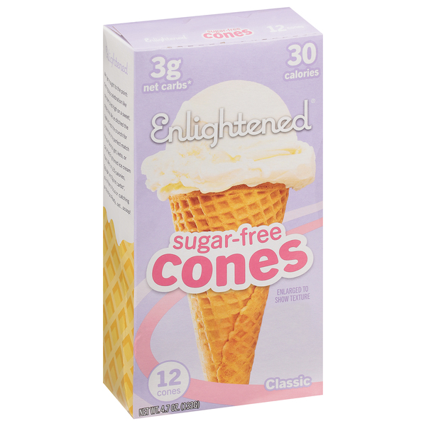 Enlightened Sugar Free Cones Classic - 12 ct - 4.7 oz box