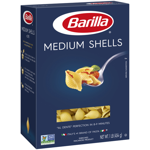 Barilla Classic Shells Pasta Medium - 16 oz box | Giant