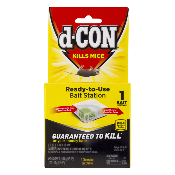 D-Con Ready-to-Use Bait Station Disposable - 1 ct box