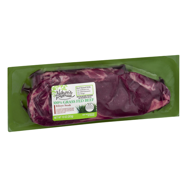 Nature's Promise 100% Grass-fed Beef Ribeye Steak Fresh - 10 oz pkg