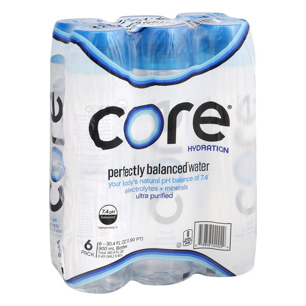 Core® Hydration Bottled Water, 6 bottles / 30.4 fl oz - Fry's Food Stores