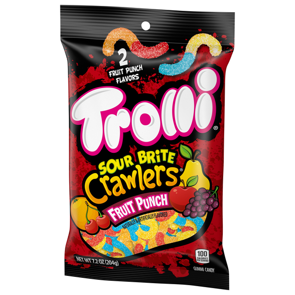 Trolli Sour Brite Gummi Candy, Crawlers, Value Size - 28.8 oz