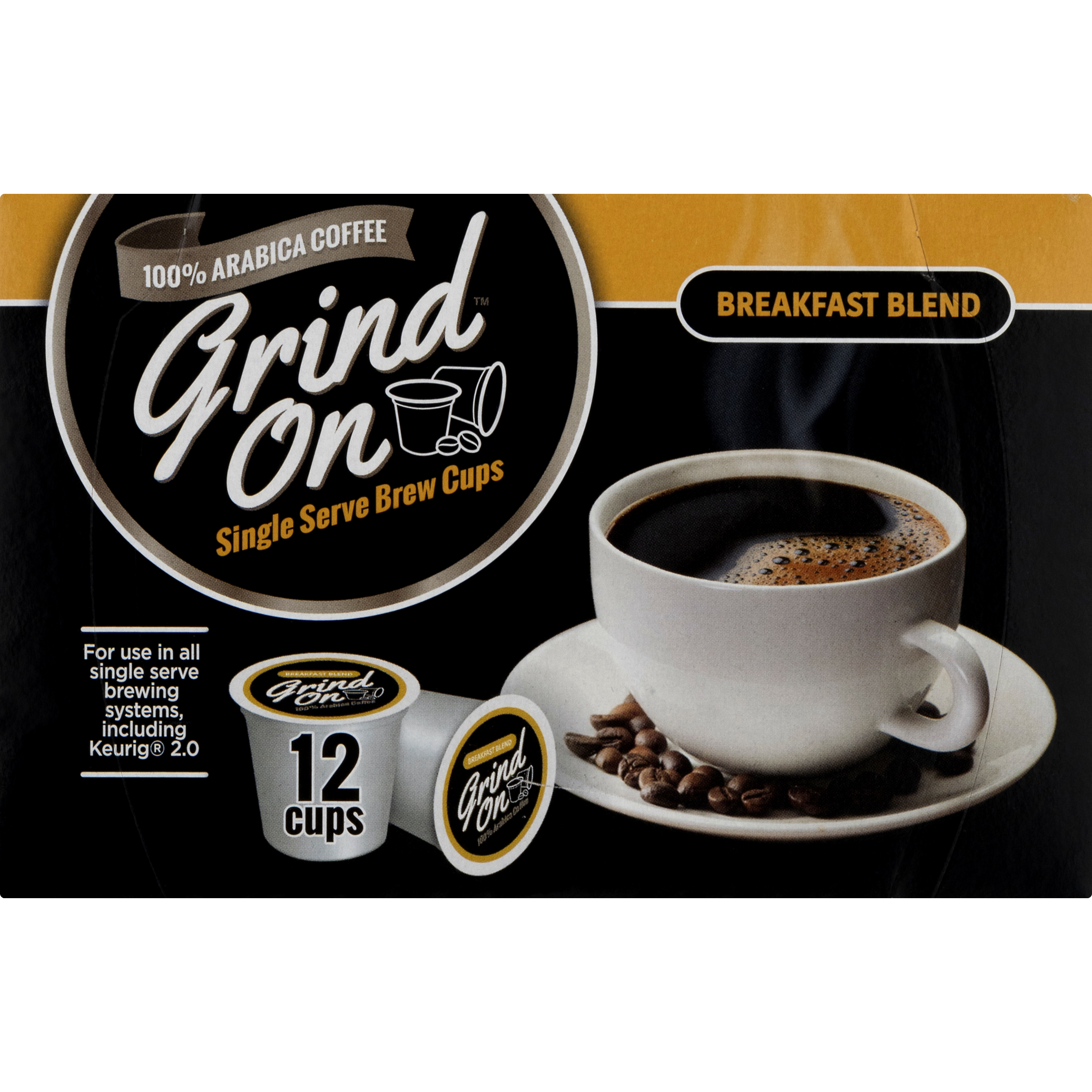 Coffee grind top for keurig