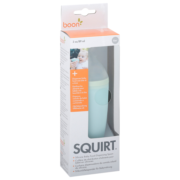 Boon Squirt Dispensing Spoon, Baby Food, Silicone