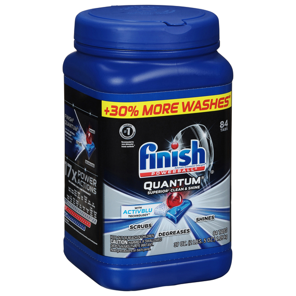 FINISH Powerball Quantum Automatic Dishwasher Detergent TabS - 84 ct tub