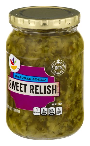 Heinz Hot Dog Relish Glass Jar