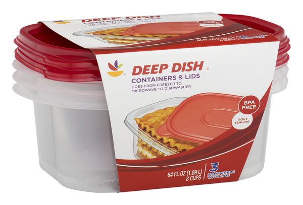 64 oz. Deep Dish Food Storage Containers