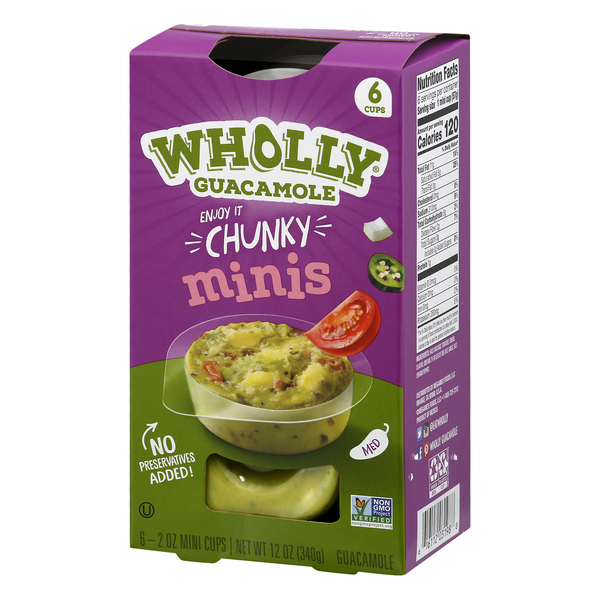 Wholly Guacamole Classic Guacamole Mini Cup, 2 oz, 20 ct