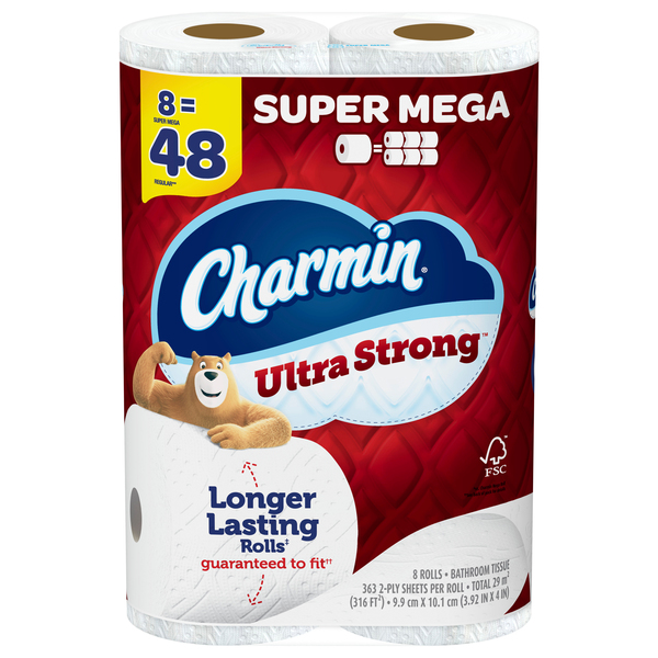 Charmin Ultra Gentle Mega Rolls Toilet Paper Tissue, 6 rolls - Foods Co.