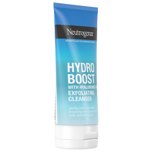 Neutrogena Hydro Boost Exfoliating Face Cleanser with Hyaluronic Acid - 5  oz sqz