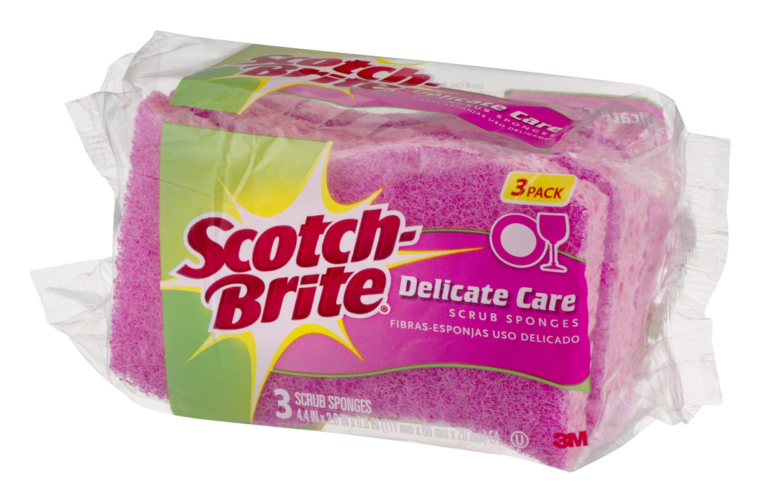 Scotch-Brite Scrub Sponges Delicate Care - 3 ct pkg | Food Lion