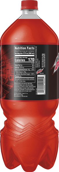 Mtn Dew Code Red Soda 2 Ltr Btl Giant