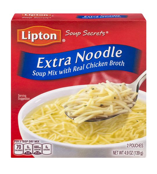 Lipton Noodle Instant Soup Mix 4.5 Oz, 12 Count