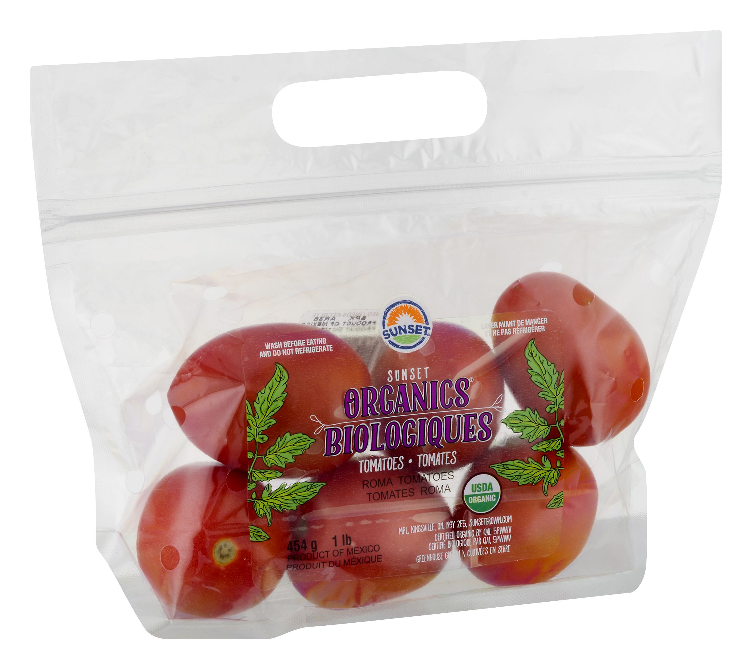 Sunset Organic Roma Tomatoes Bag | GIANT Food Stores