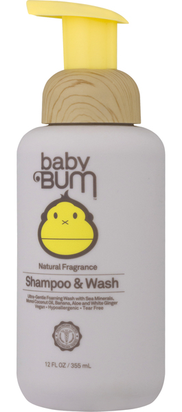 Baby Bum Shampoo & Wash Natural Fragrance - 12 oz btl