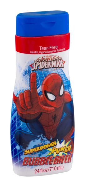 Marvel Bubble Bath, Ultimate Spider-Man, Superpower Punch, Bar Soap & Body  Wash