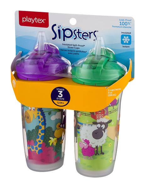 Playtex® Stage 2 Straw Cup - 2 Pack - Green and Blue – PlaytexBaby