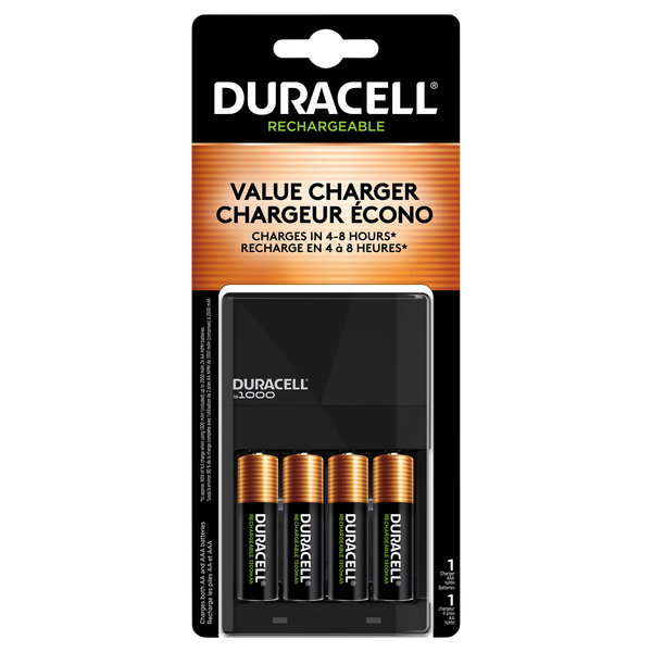 Duracell Rechargeable Value Charger Batteries 4 Ct Pkg Stop Shop