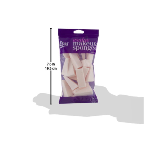 Etos Wedge Makeup Sponges - 20 ct pkg