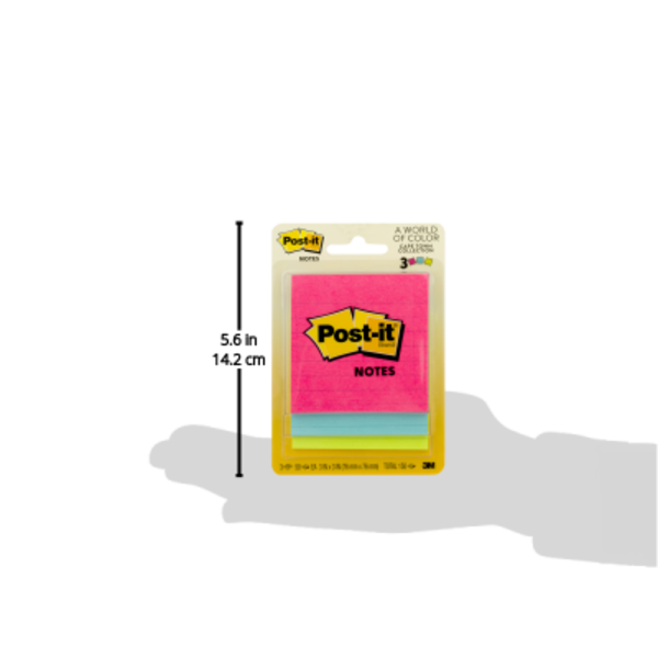 3M Post-it Notes Assorted Colors 3 X 3 Inch - 50 Sheets/Pad