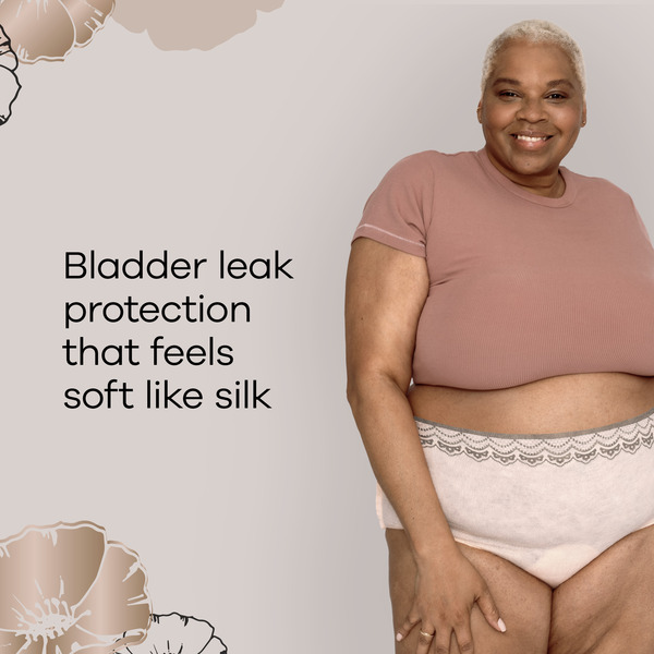 Always Discreet Adult Incontinence Underwear for Women and Postpartum  Underwear, L, Up to 100% Bladder Leak Protection,, 28CT