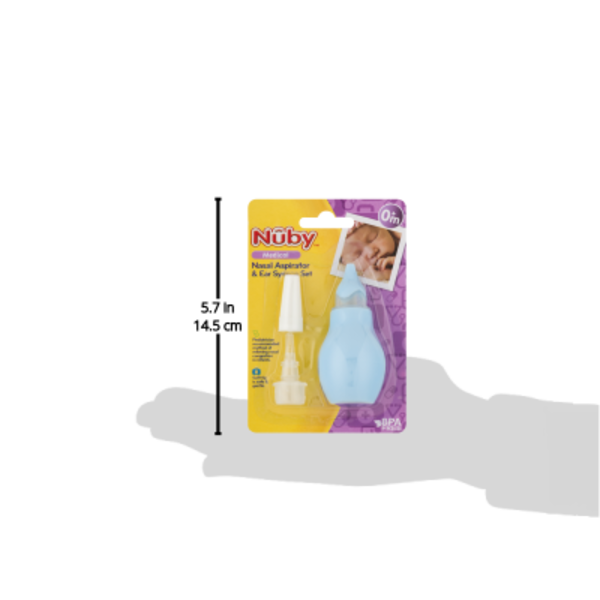 Nuby Medical Nasal Aspirator & Ear Syringe Set - 1 ea pkg