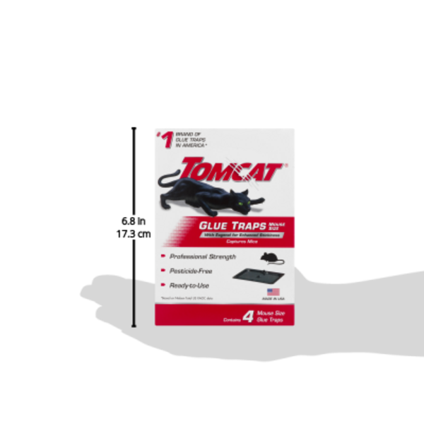 Tomcat Glue Traps Mouse Size Pesticide-Free - 4 ct pkg