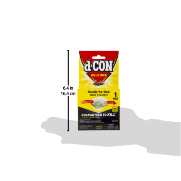 D Con Bait Station, Ready-to-Use, Disposable - 1 station, 0.07 g