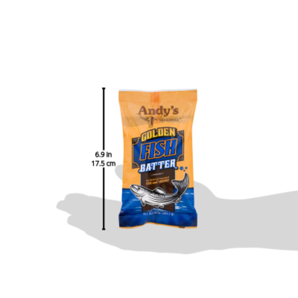 Andys Seasoning Fish Batter, Golden