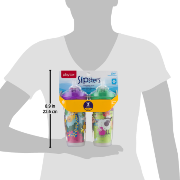 Playtex Sipsters Spill-Proof Kids Straw Cup, Stage 3 1 EA - CTC Health