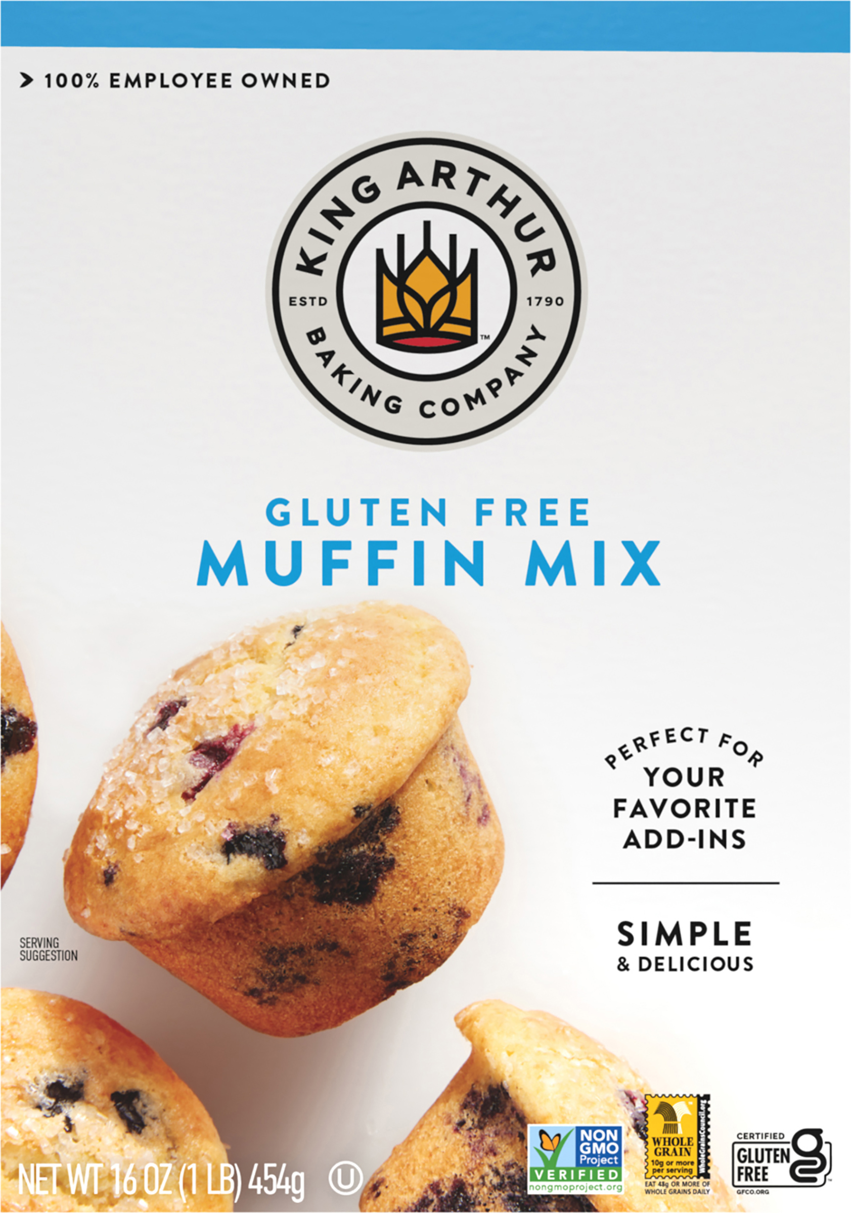 King arthur gluten clearance free muffin mix