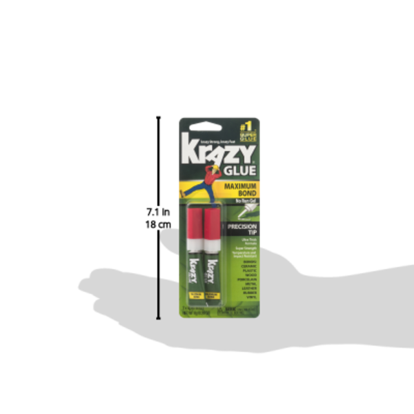 Maximum Bond Krazy Glue, Clear, Gel, 4 G Tube