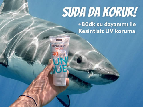 Syorell Güneş Koruyucuları 80 dk. su dayanım özelliğine sahiptir.