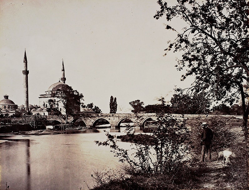 Edirne Meriç Nehri Eski Resim