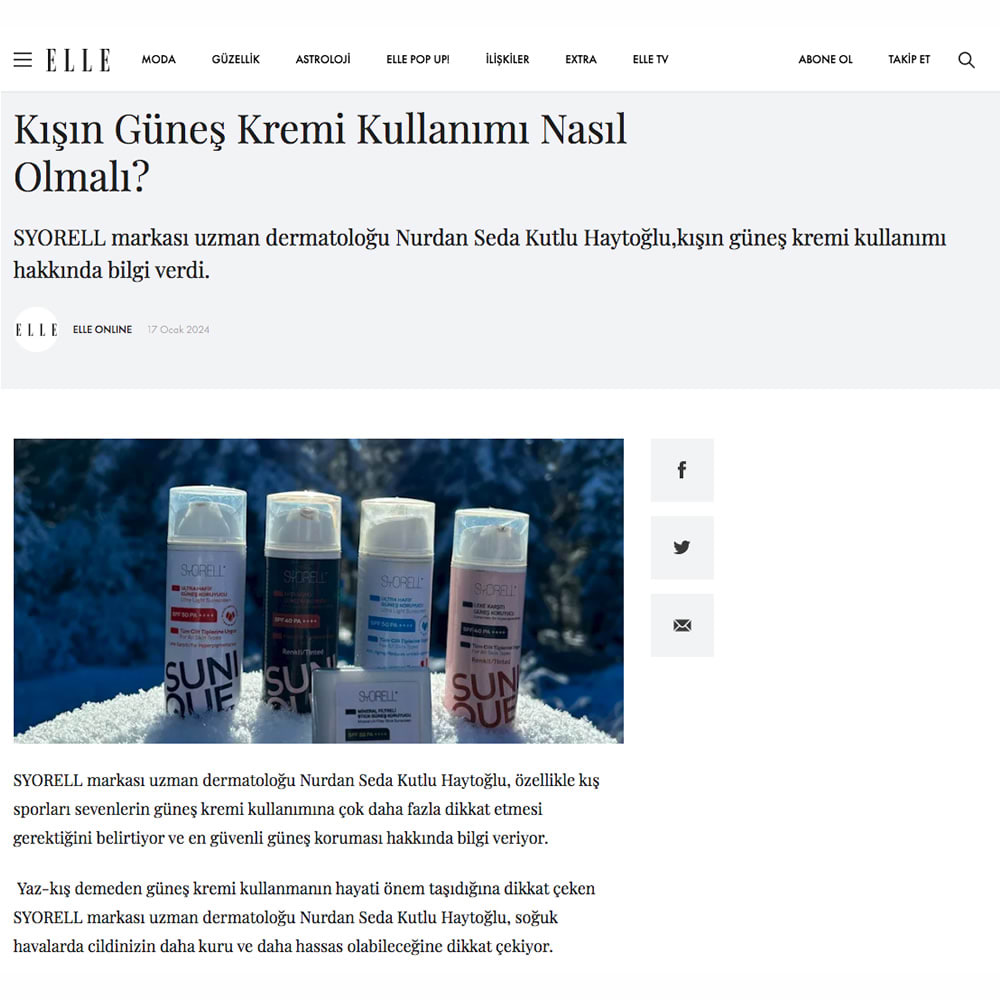 Elle Syorell Basın Haberi