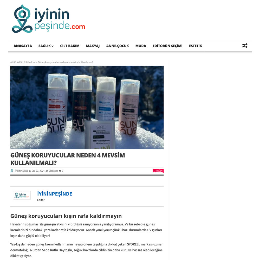 İyinin Peşinde Syorell Basın Haberi