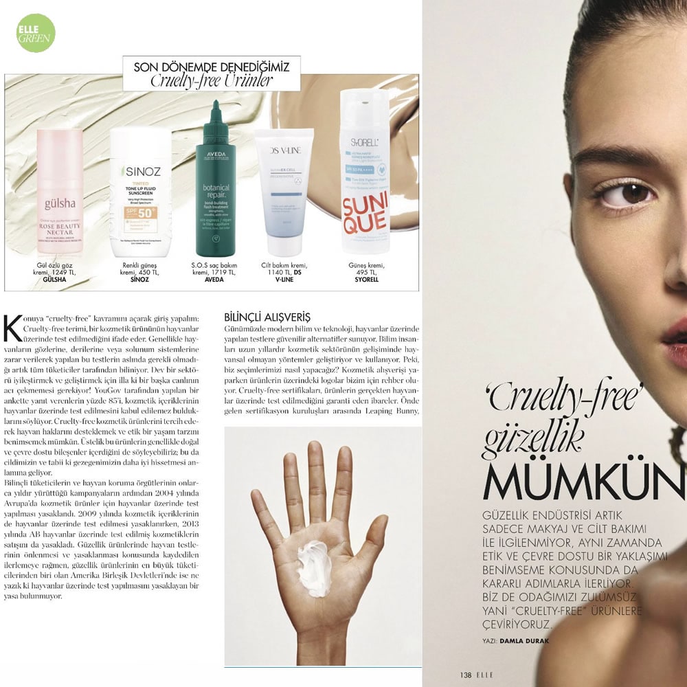 Elle - Son Dönem Denediğimiz Cruelty Free Ürünler