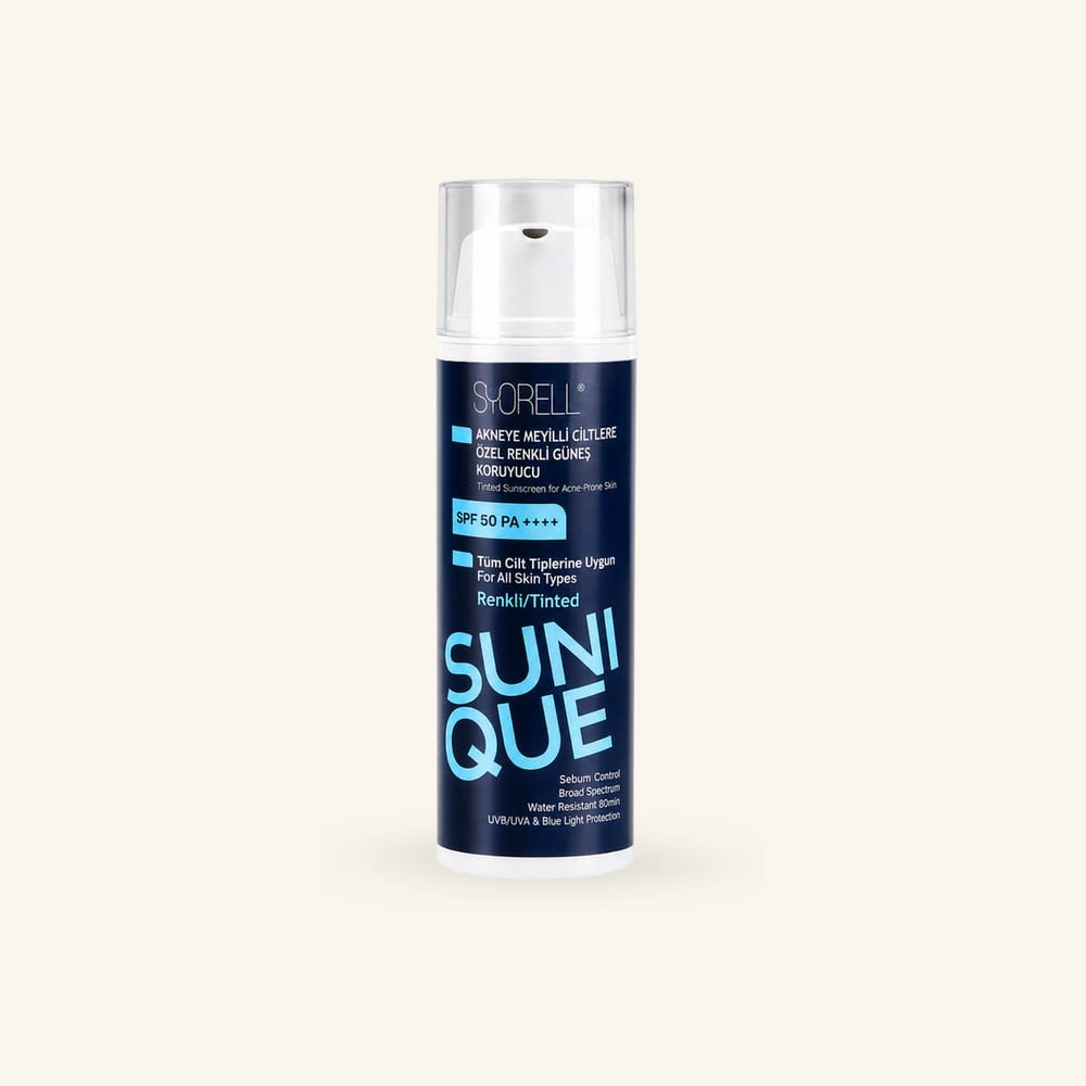 SUNIQUE Akneye Meyilli Ciltlere Özel Renkli Güneş Koruyucu 50 SPF