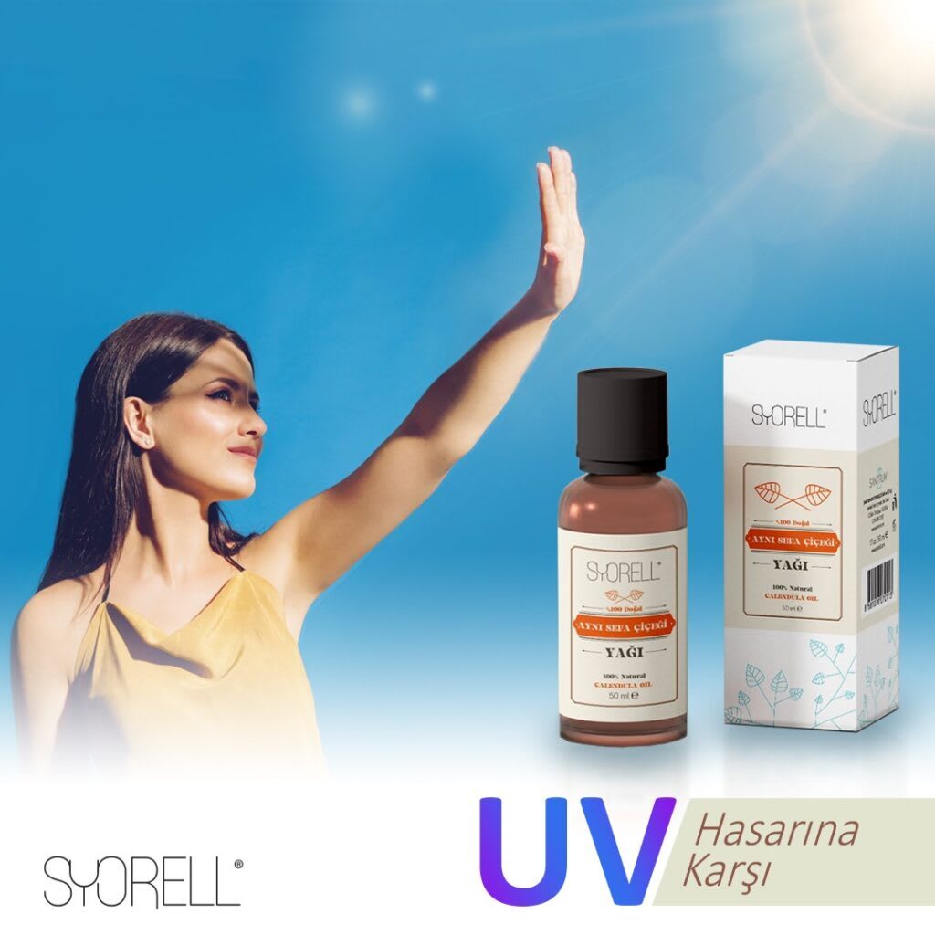 UV Hasarına Karşı Aynısefa Çiçeği Yağı