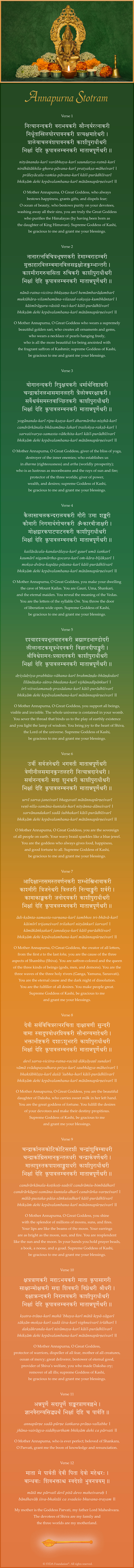 Annapurna Stotram