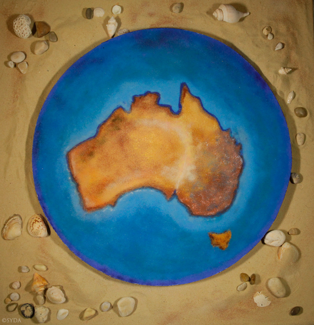 Rangoli in Honor of the Siddha Yoga Chanting Tour: Australia 2014