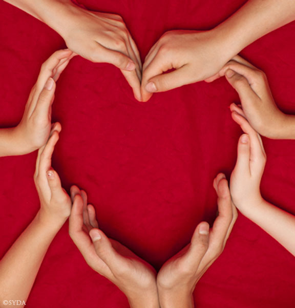 heart shape with hands