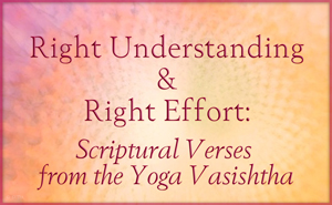 Right Understanding and Right Effort