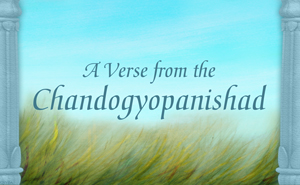 A Verse from the Chandogyopanishad