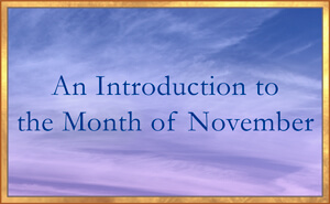 An Introduction to the Month of november