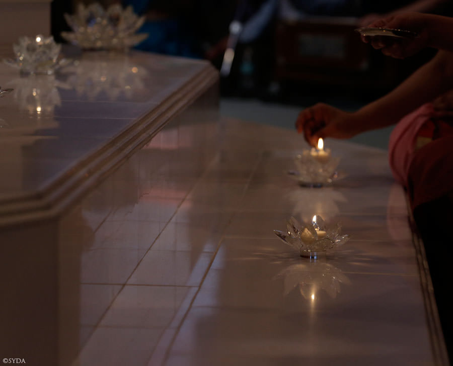 lighting candle